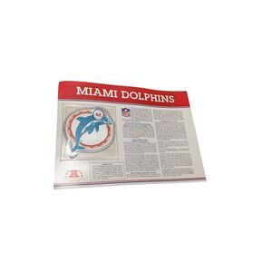 Miami Dolphins Vintage Patch Stat‎ Card Willabee Ward NFL Football Vintage